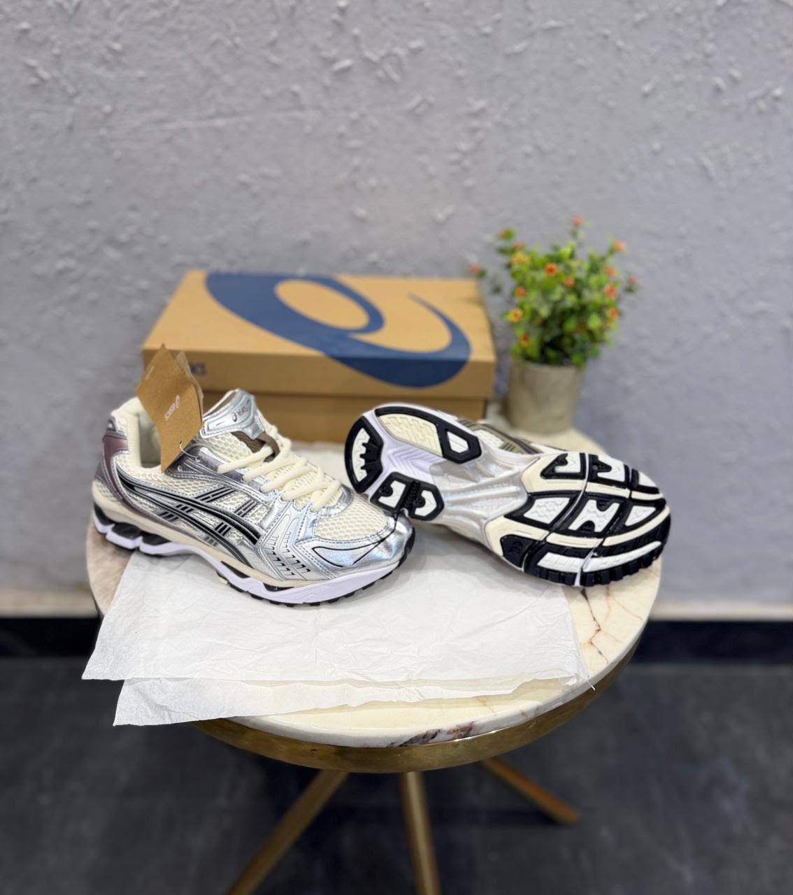 Buy ASI_CSS Kayano 14 White Black Shoes - Image 2