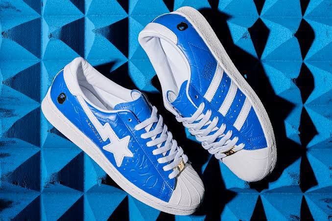 Buy Adid_ass Superstar BAPE Blue Shoes - Image 7