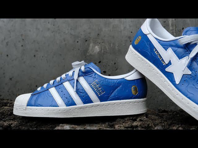 Buy Adid_ass Superstar BAPE Blue Shoes - Image 8
