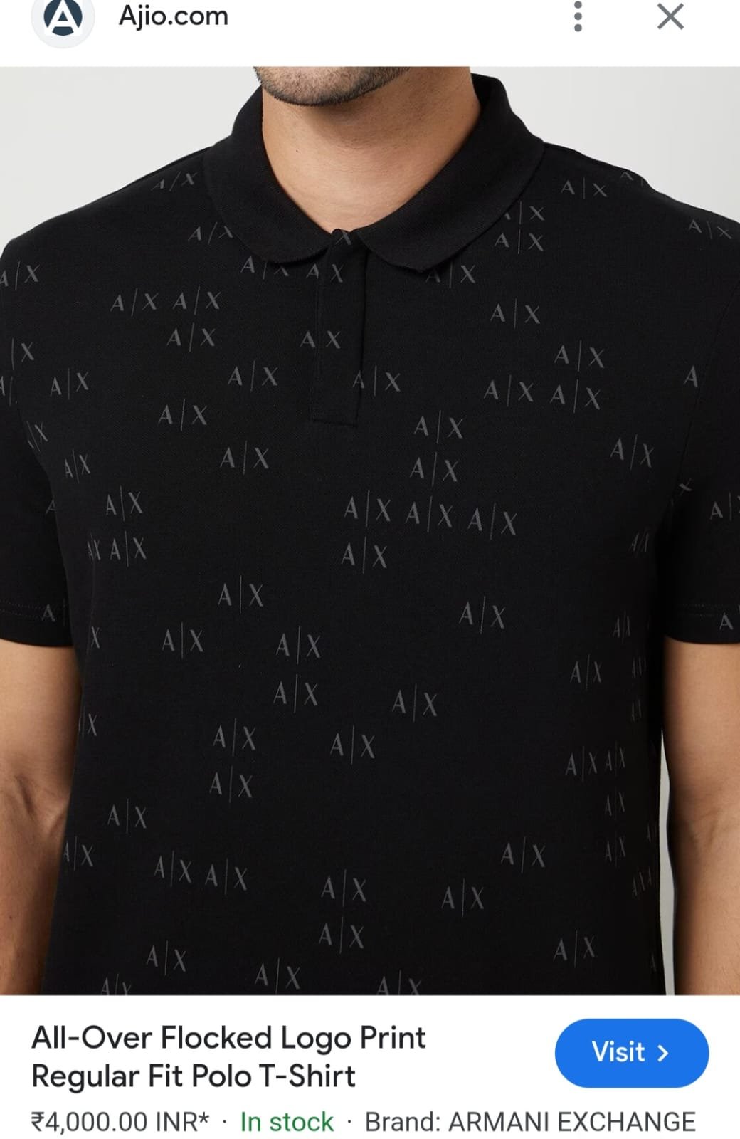 Buy Arma_nii Cotton Lycra Collar T-Shirt - Image 12