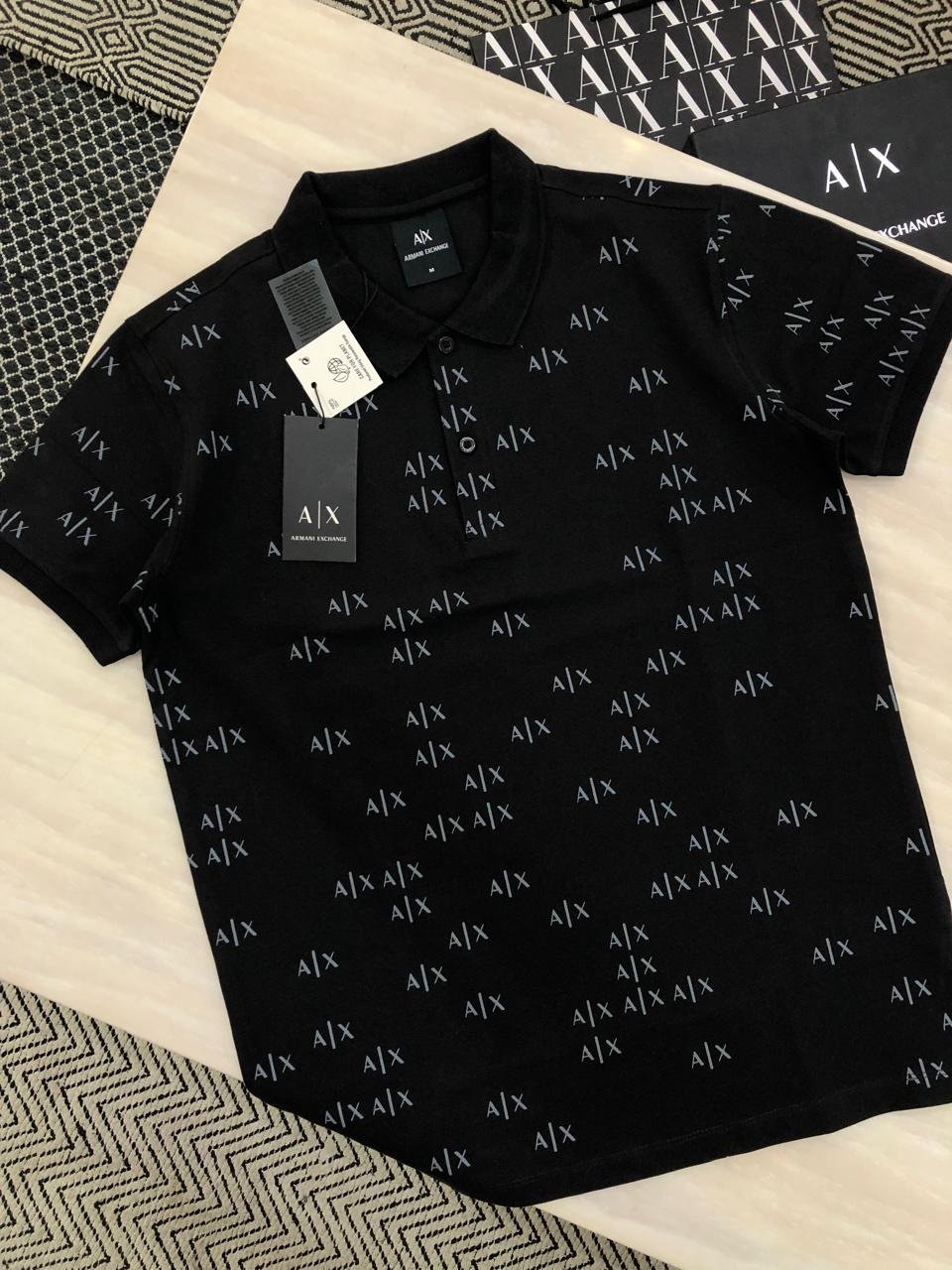 Buy Arma_nii Cotton Lycra Collar T-Shirt - Image 9
