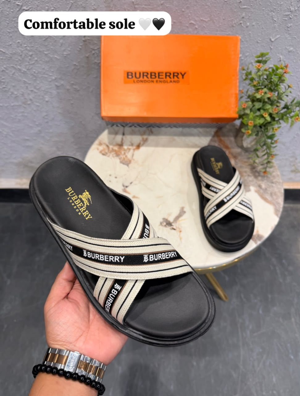 Buy Burber_ry Comfy Mules for Men - Image 6