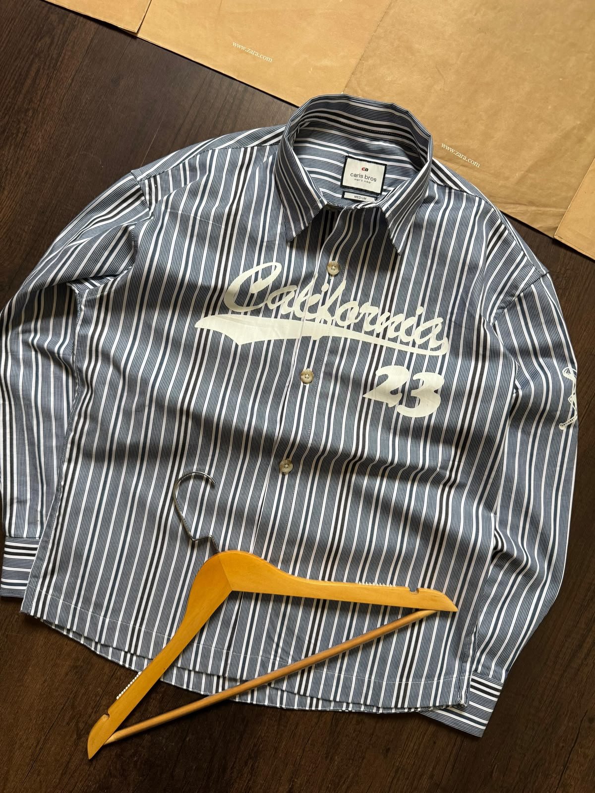 Buy Carl_s Br_oss Box Fit Stripe Shirt - Image 5