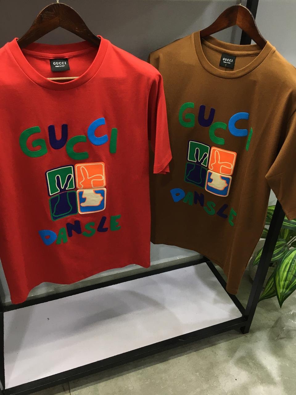 Buy Guc_cii Cotton Lycra Drop Shoulder Tee - Image 5