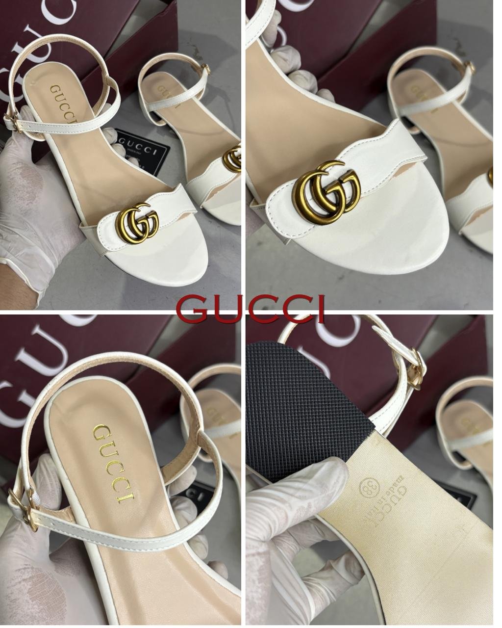 Buy Guc_cii Marmont GG Leather Flats - Image 6
