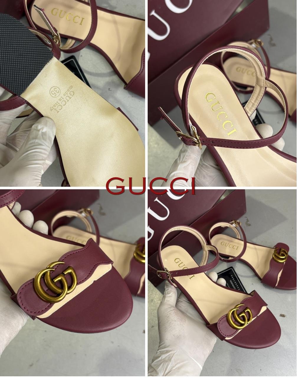 Buy Guc_cii Marmont GG Leather Flats - Image 17