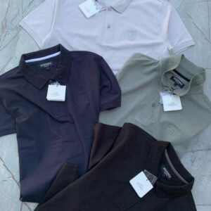 Buy Herm_èss Cotton Lycra Polo T-Shirts