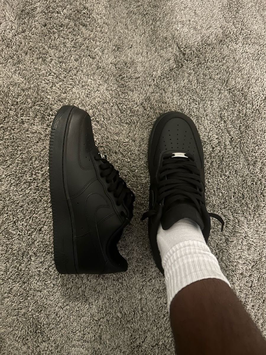 Buy Ni_kee Air Force 1 Triple Black Shoes - Image 8