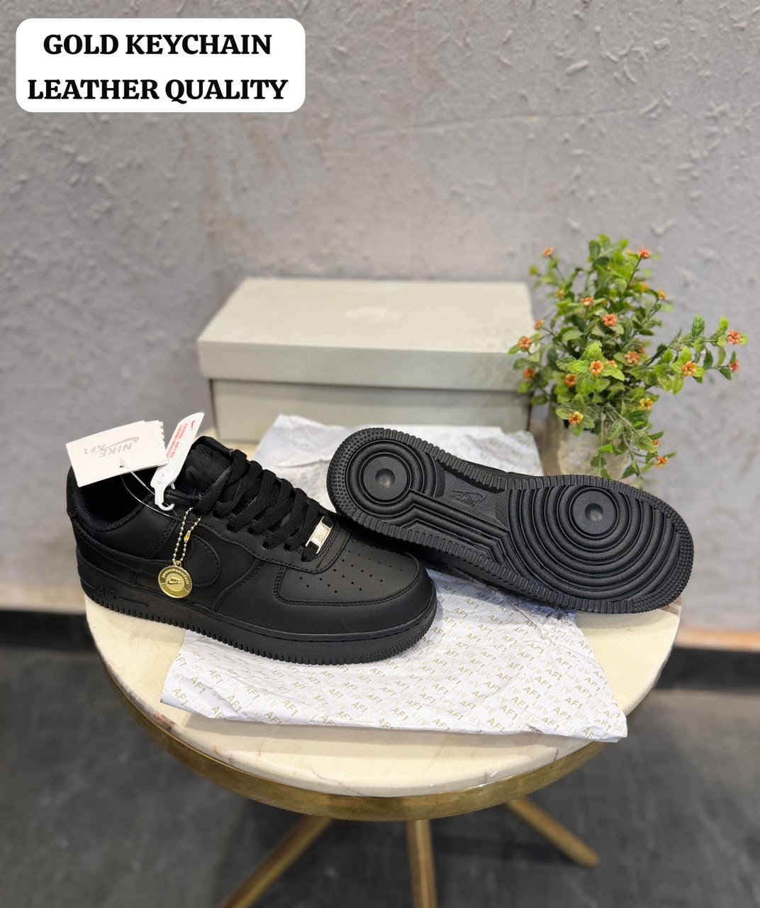 Buy Ni_kee Air Force 1 Triple Black Shoes - Image 2