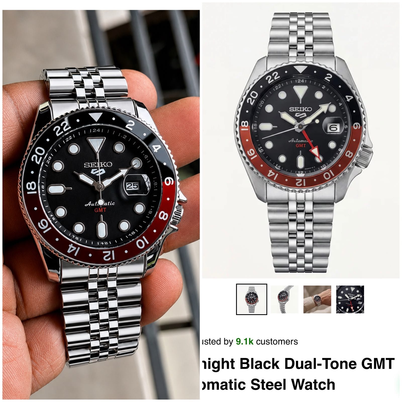 Buy Sei_koo GMT Transparent Back Watch - Image 7