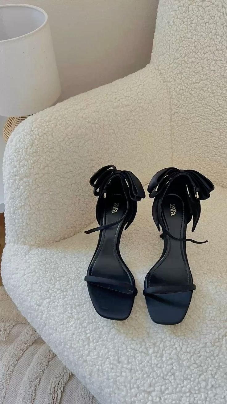 Buy Za_raa Satin Bow High Heel Sandals - Image 3