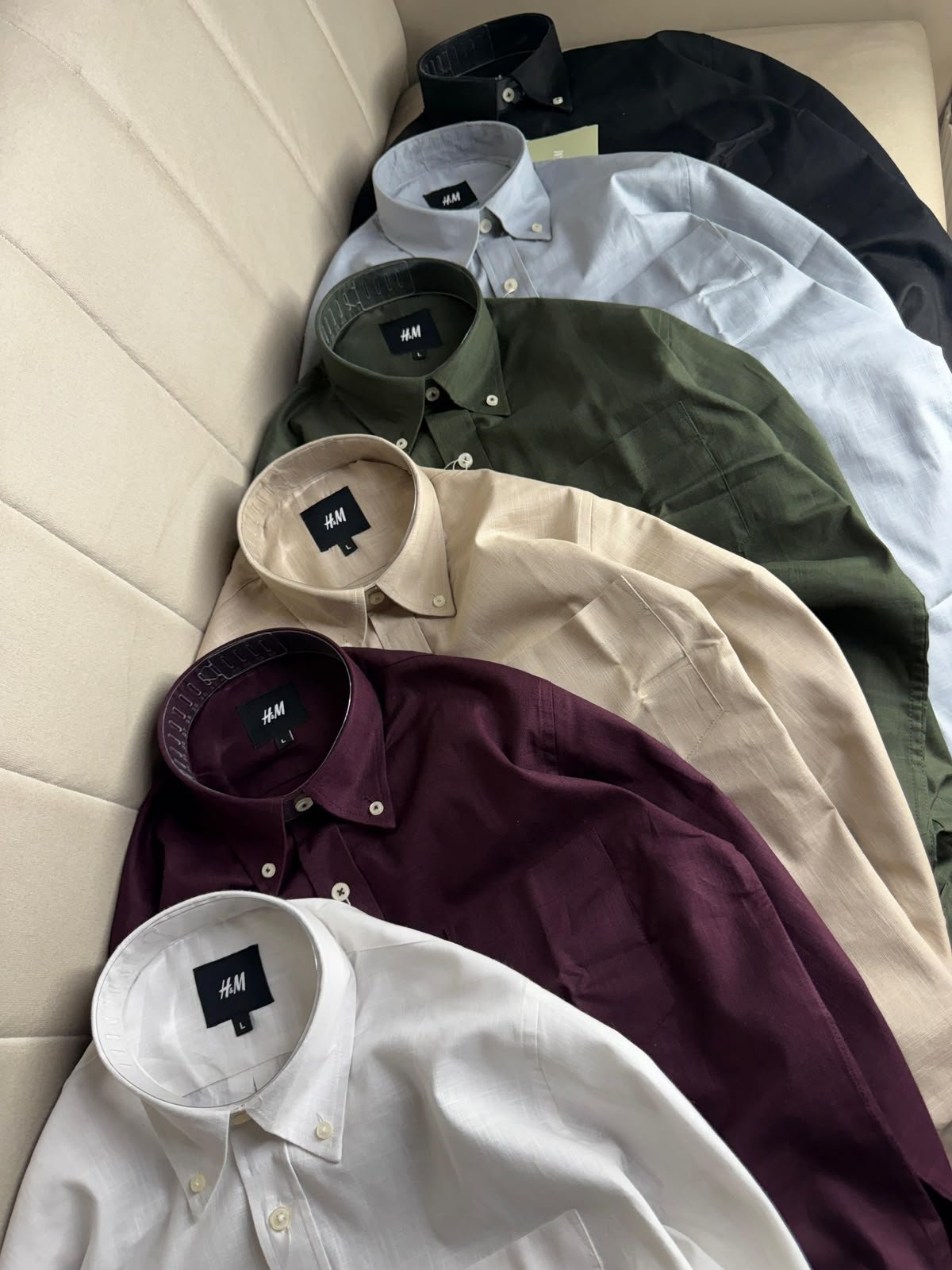 Premium Linen Cotton Plain Shirt Men - Image 2