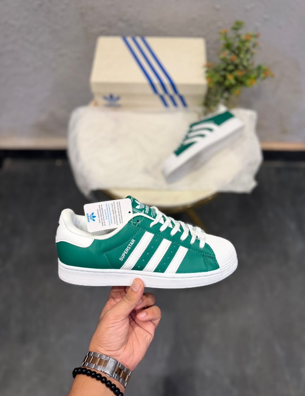 Buy Adid_ass Superstar Dark Green Shoes - Image 3