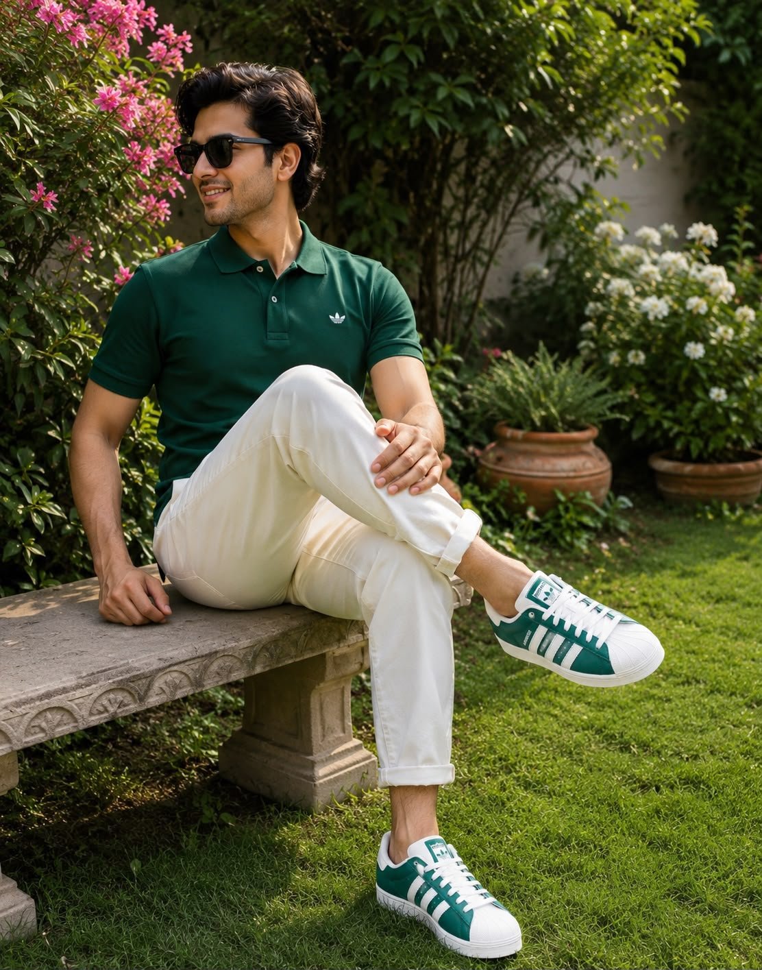 Buy Adid_ass Superstar Dark Green Shoes - Image 8