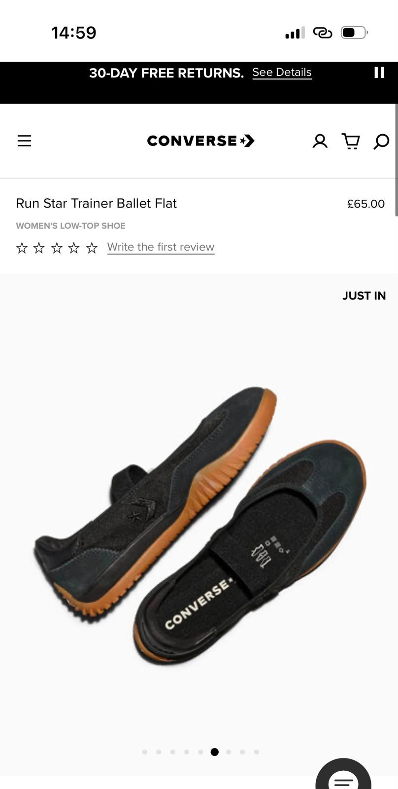 Buy Conver_see Run Star Flat Ballet 2026 - Image 5