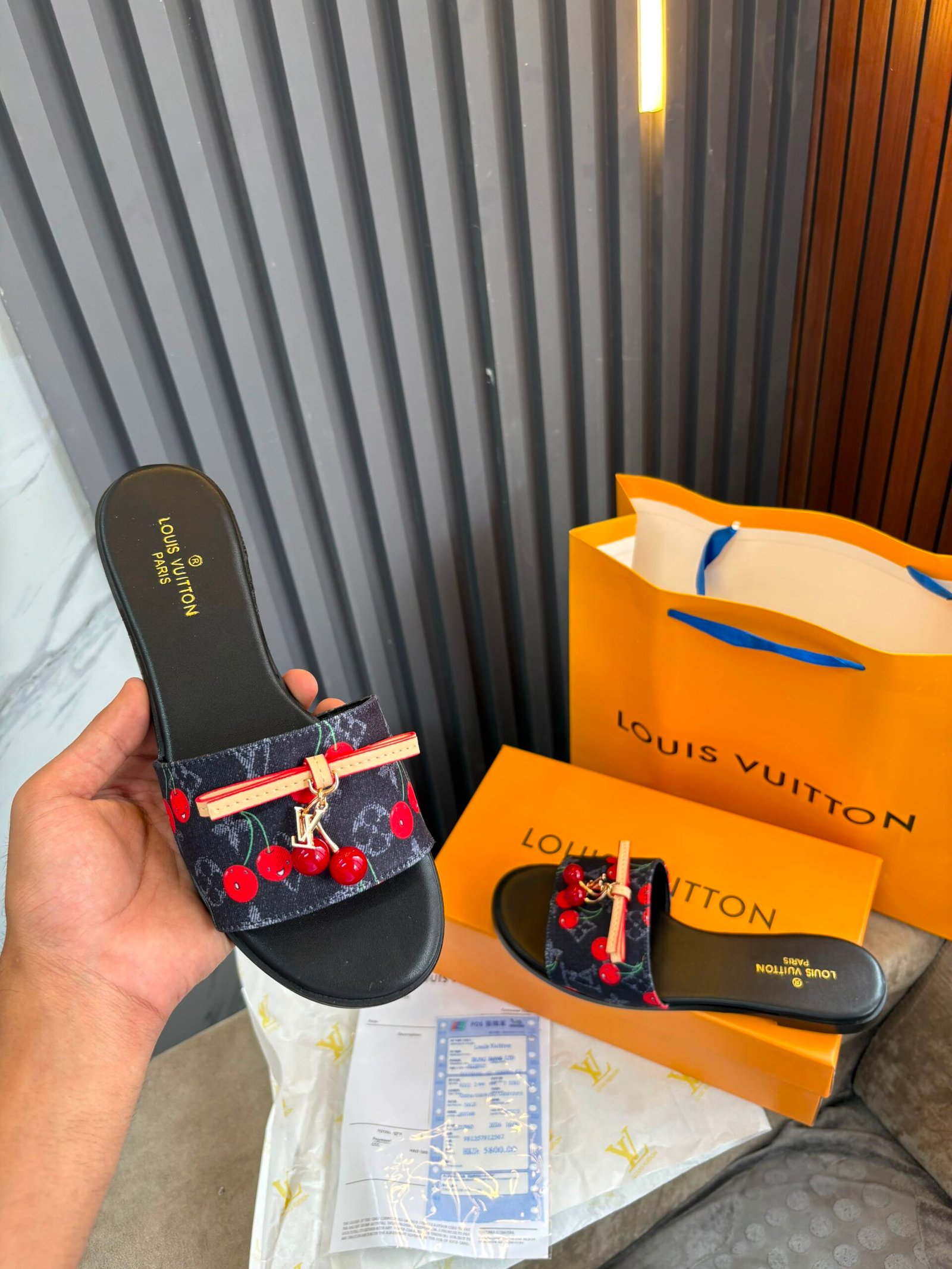 Buy LV x Murakami Lily Flat Mules Luxury - Image 2