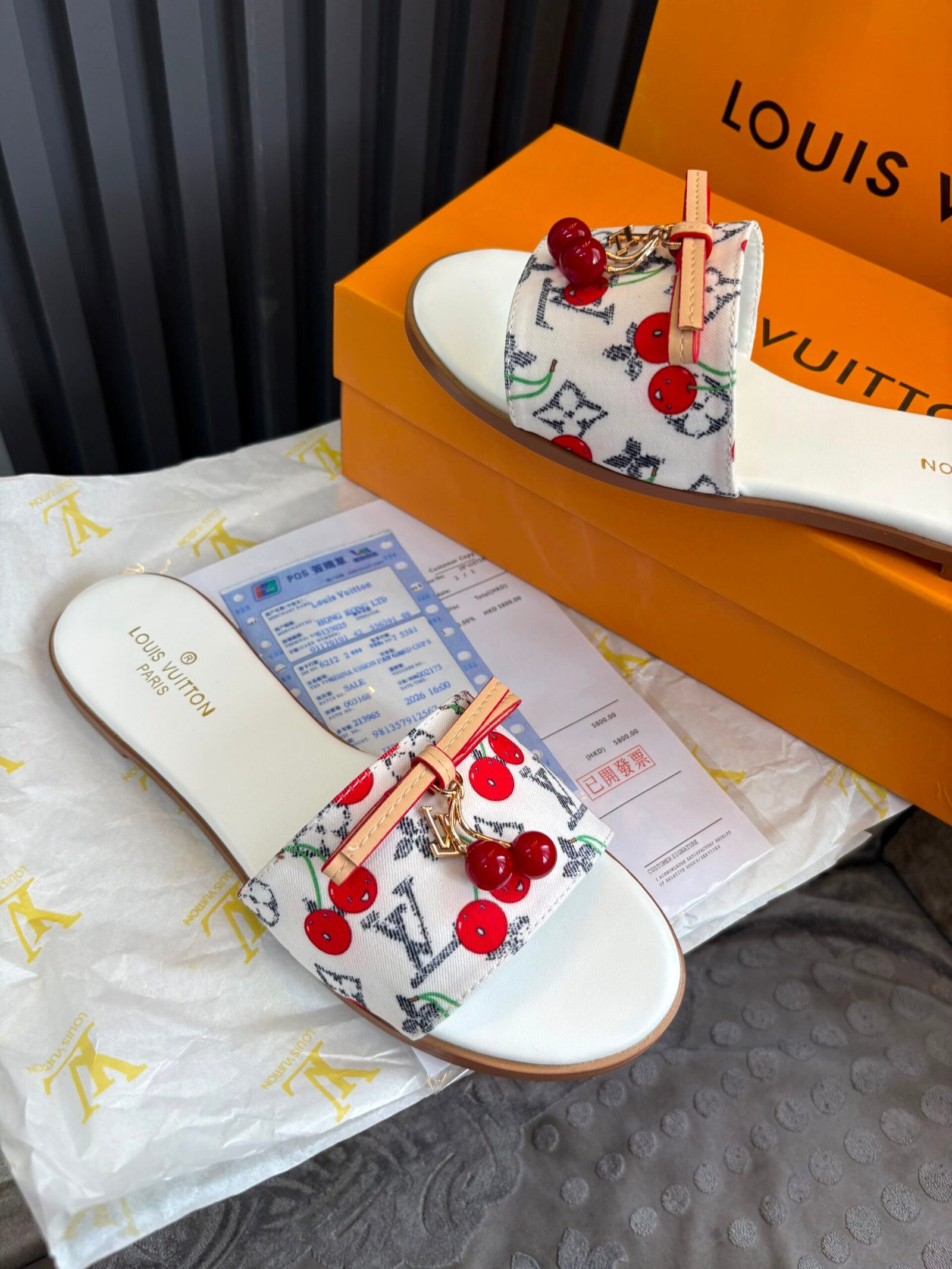 Buy LV x Murakami Lily Flat Mules Luxury - Image 8