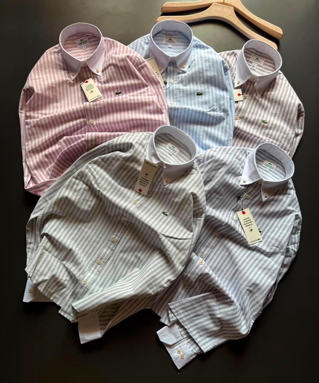 Buy Lacos_tee Linen Stripe Shirt Premium