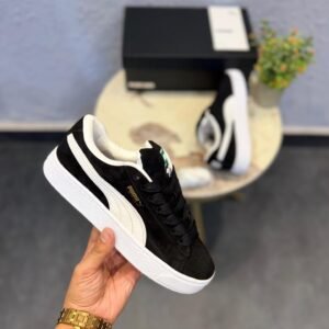 Buy PU_MAA Suede XL Black Classic Shoes