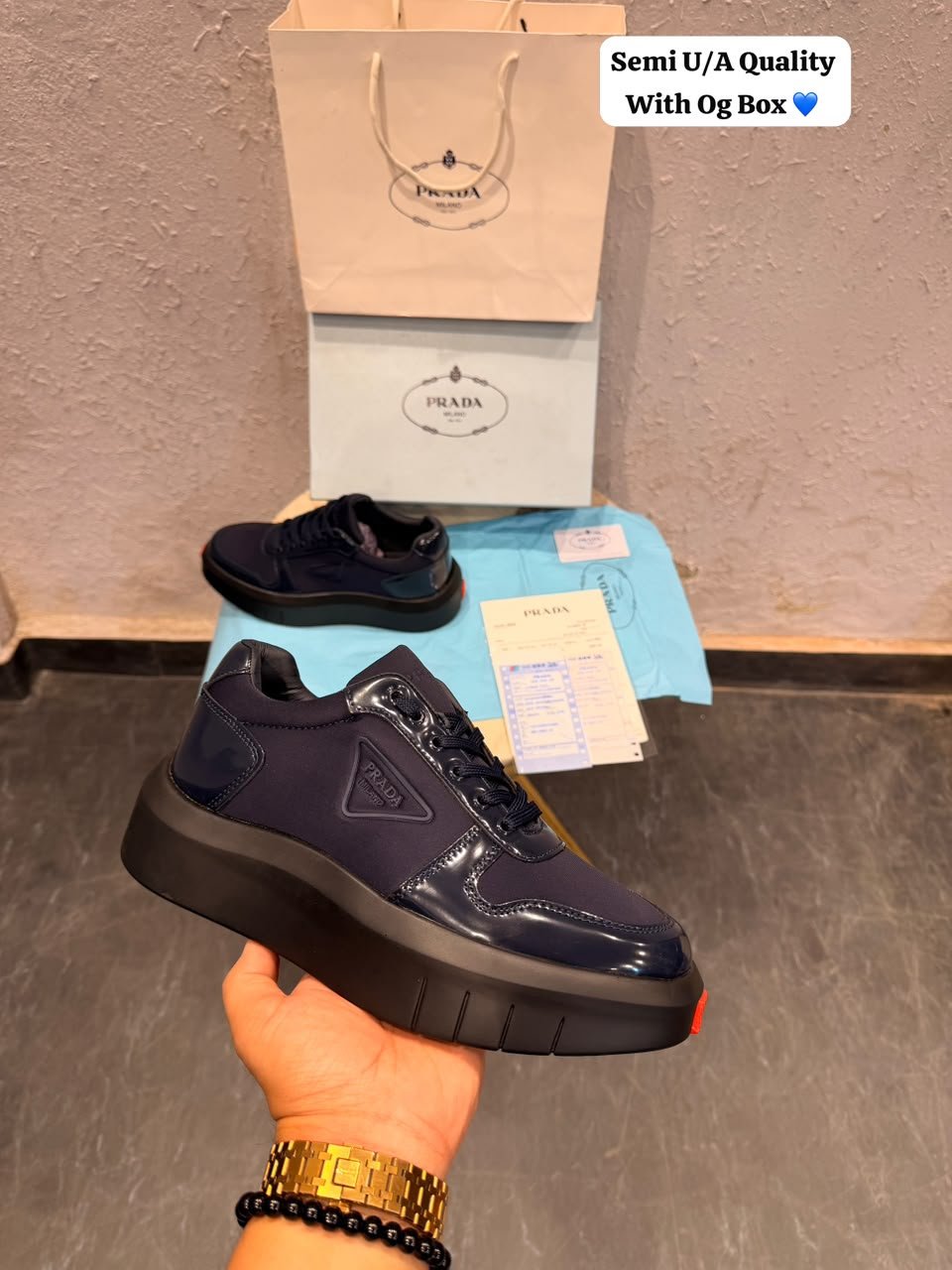 Buy Pra_daa Milano Navy Italy Sneakers - Image 9