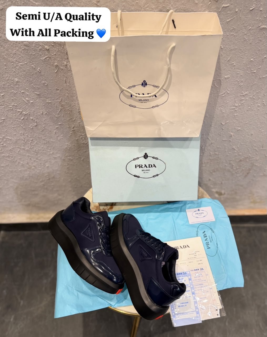 Buy Pra_daa Milano Navy Italy Sneakers - Image 3