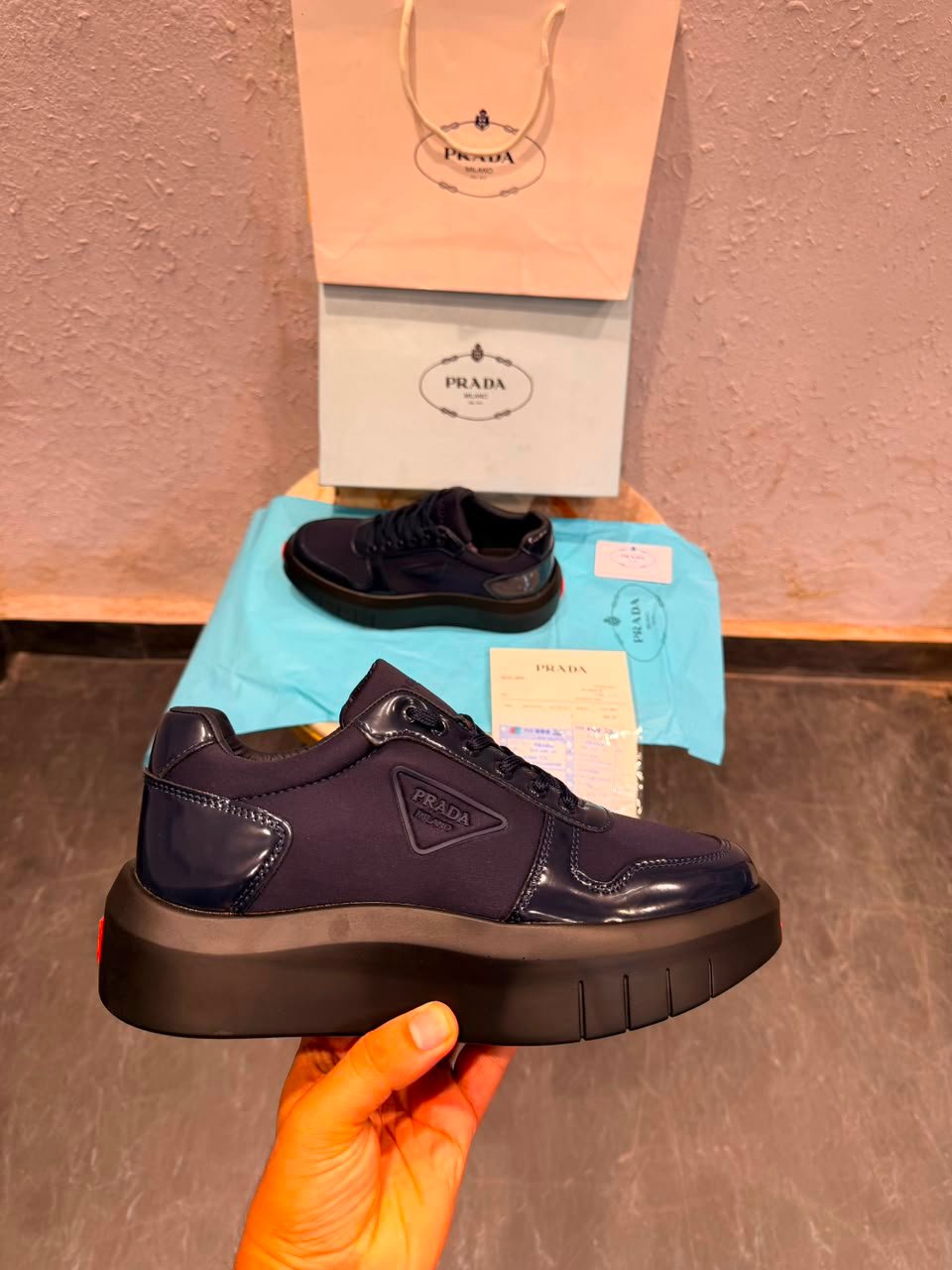 Buy Pra_daa Milano Navy Italy Sneakers - Image 2