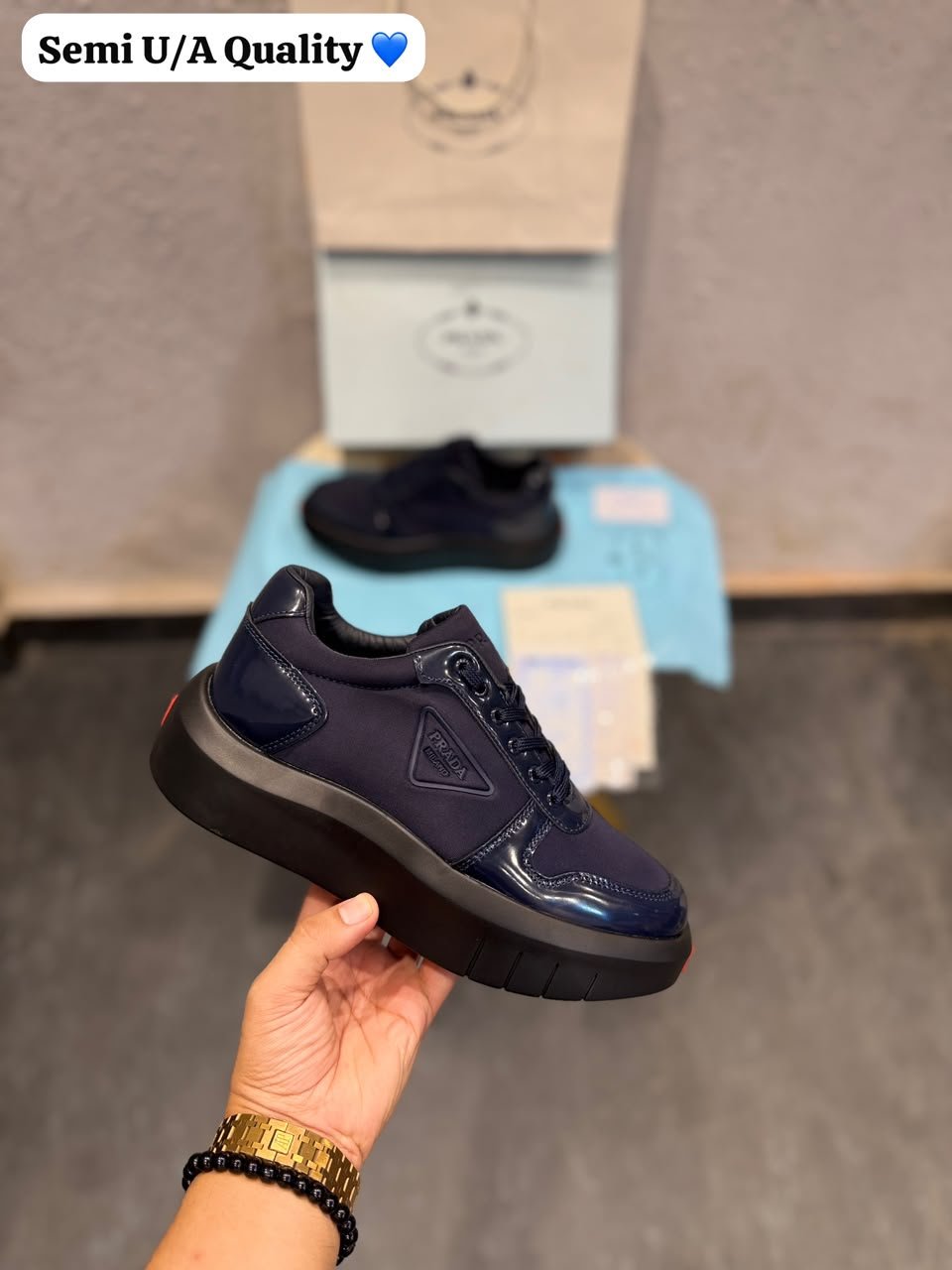 Buy Pra_daa Milano Navy Italy Sneakers