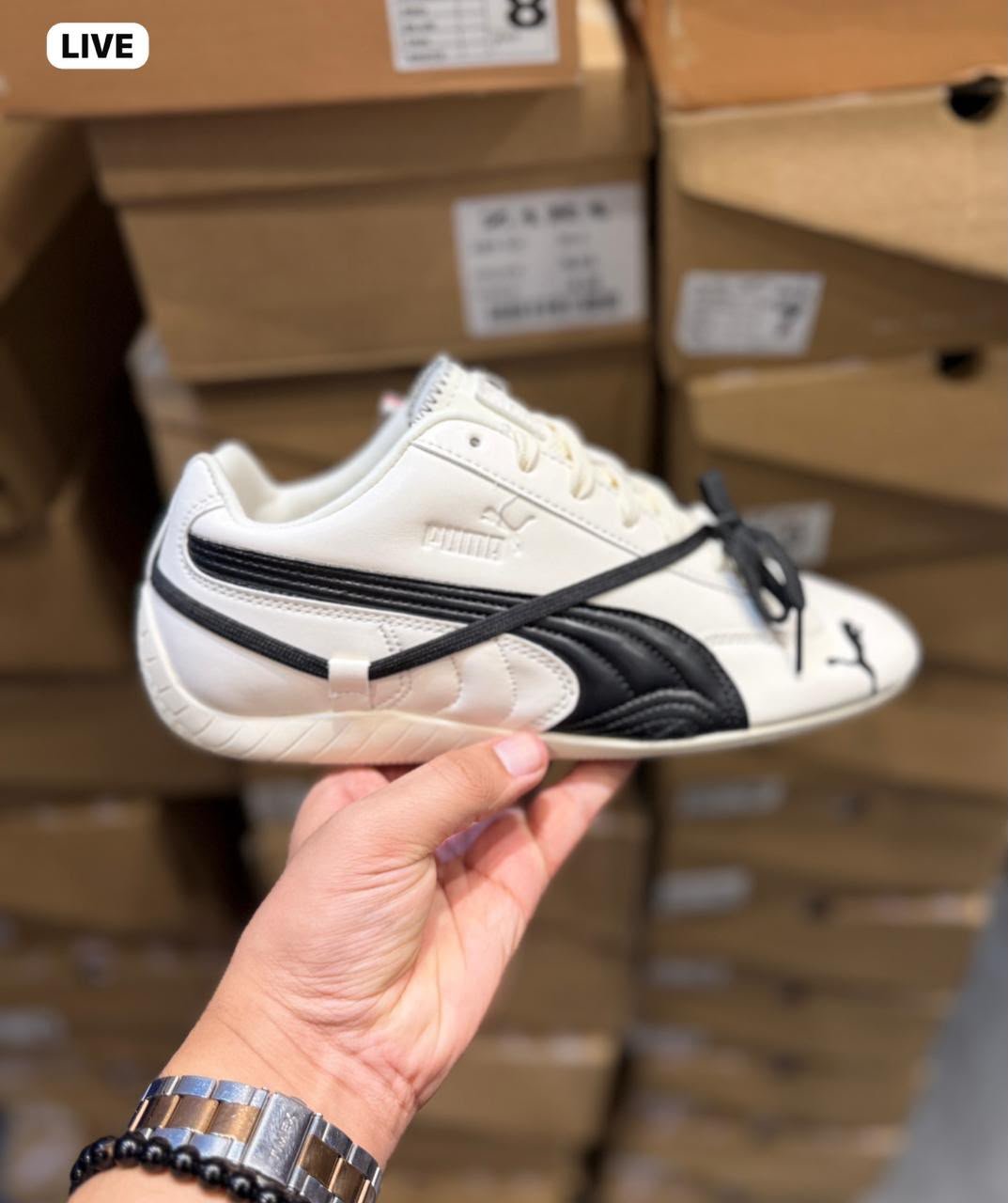 Buy Pu_maa Speed Cat Rose White Shoes - Image 2