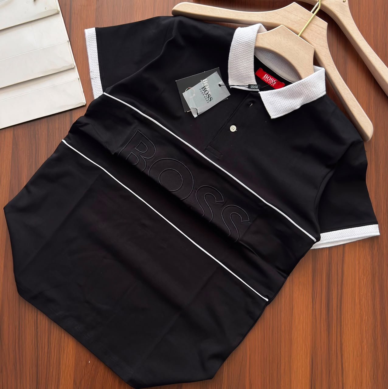 Buy BOSS Premium Collar T-Shirt Men - Image 2