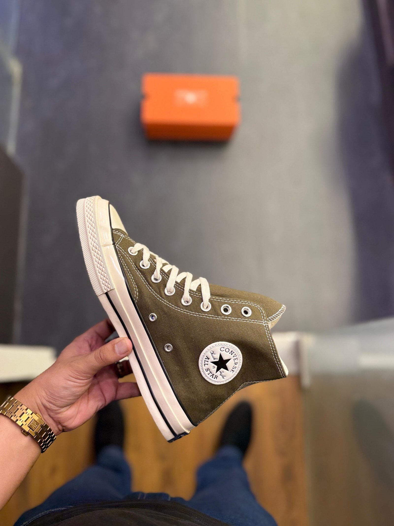 Buy Conver_see Chuck 70 Army Green Sneaker - Image 4