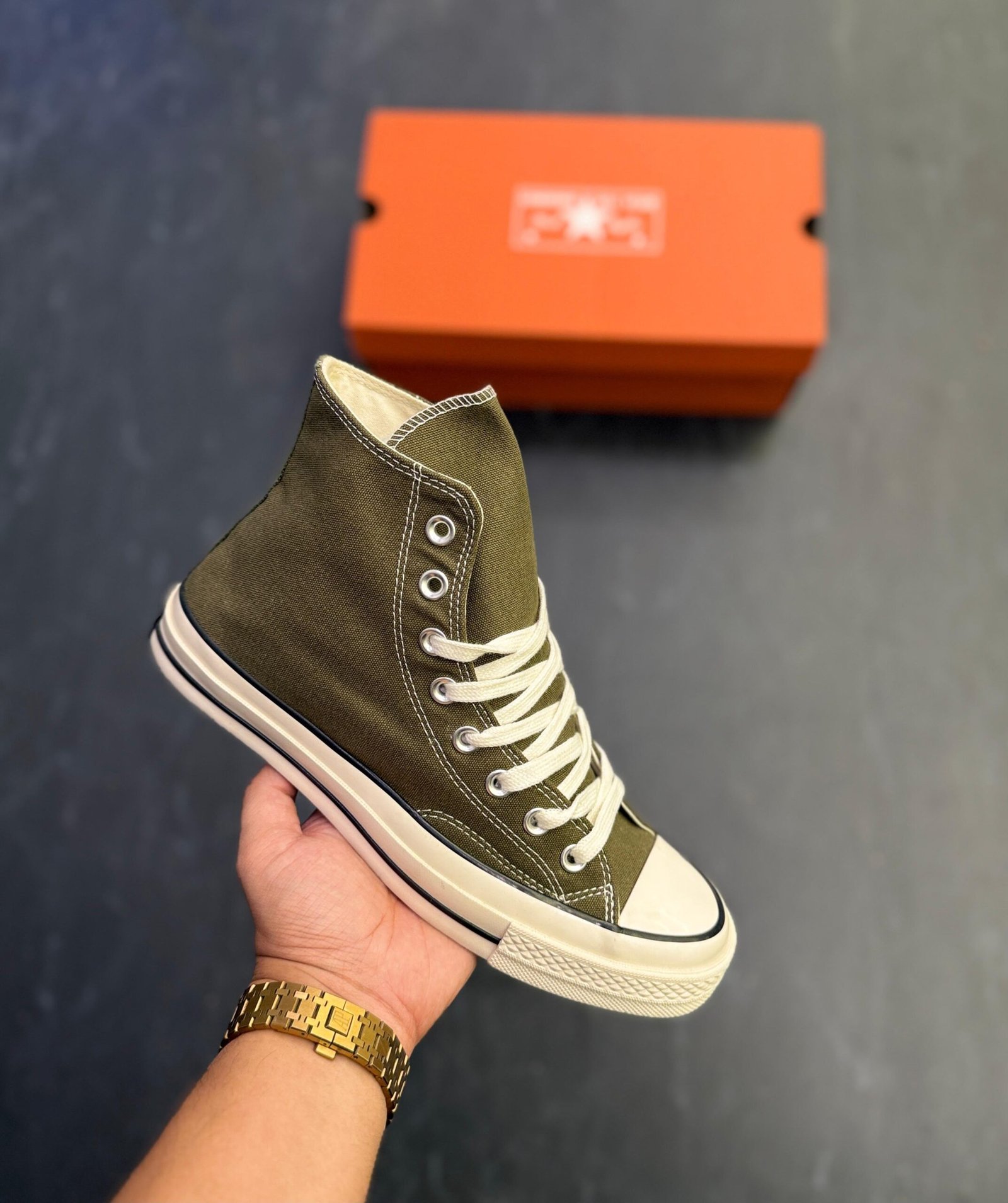 Buy Conver_see Chuck 70 Army Green Sneaker - Image 5