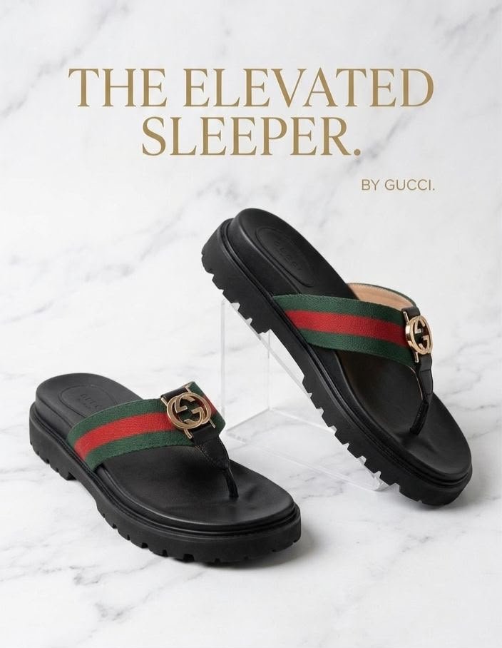 Buy GUC_CII Logo Flip Flops for Men Sale - Image 8