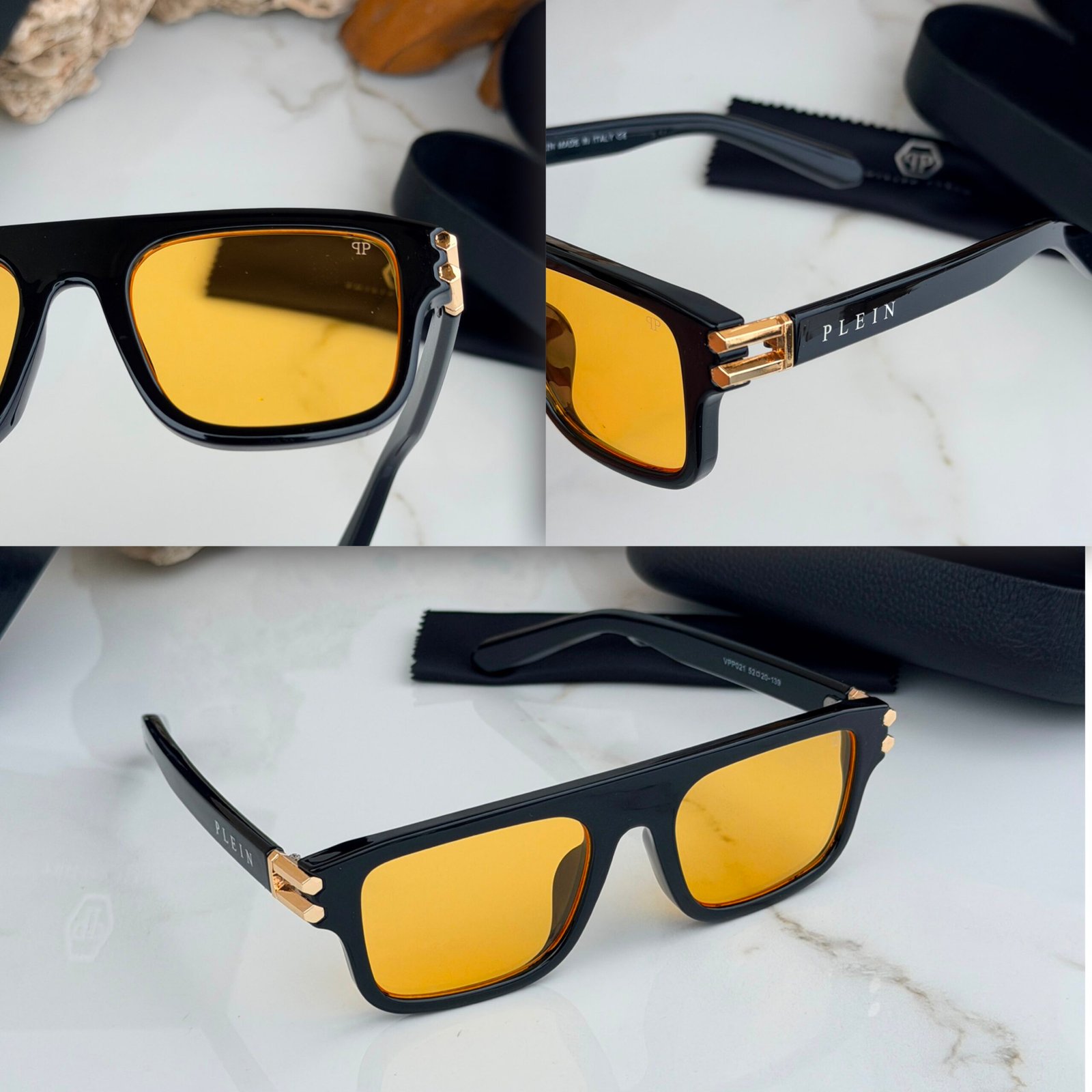Buy Philip_p Ple_inn Black Yellow Glasses 021UV - Image 2