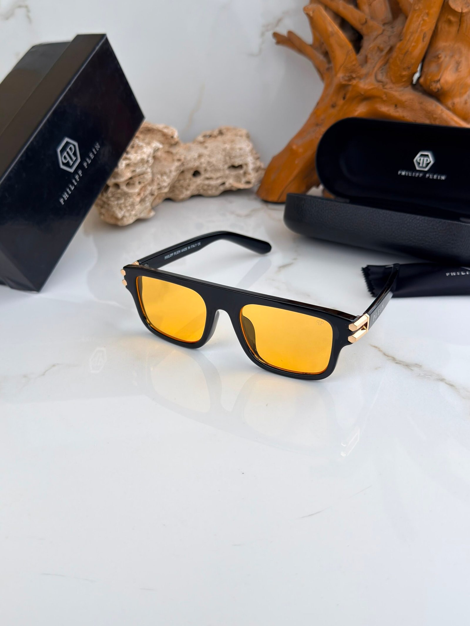 Buy Philip_p Ple_inn Black Yellow Glasses 021UV