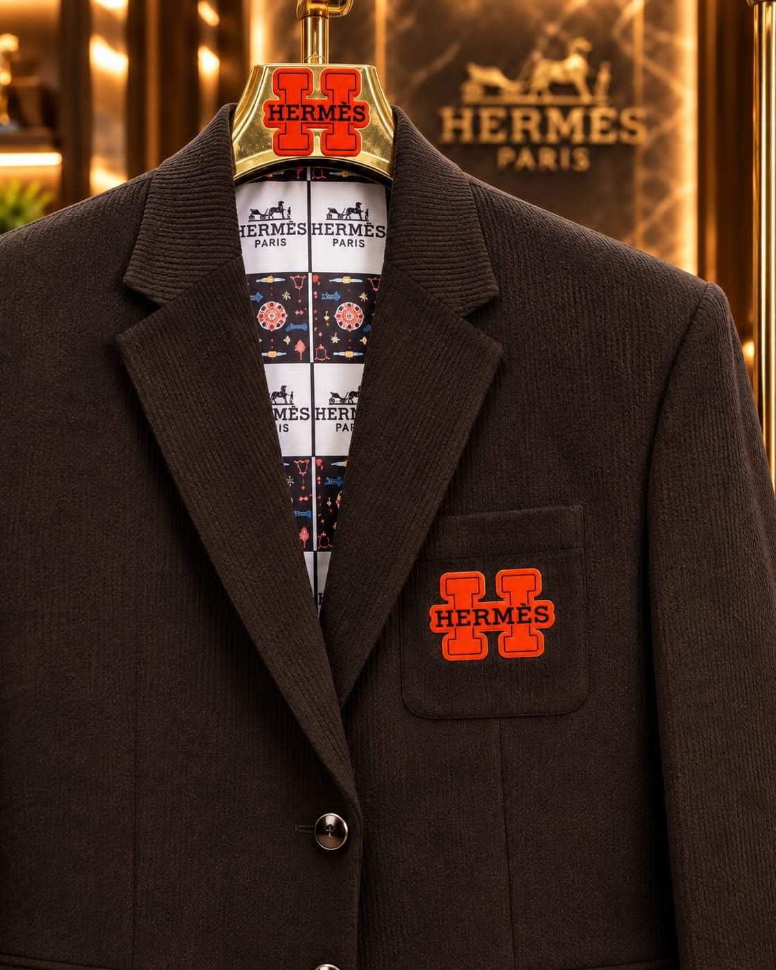 Buy Herm_ess Imported Tweed Fabric Blazers - Image 2