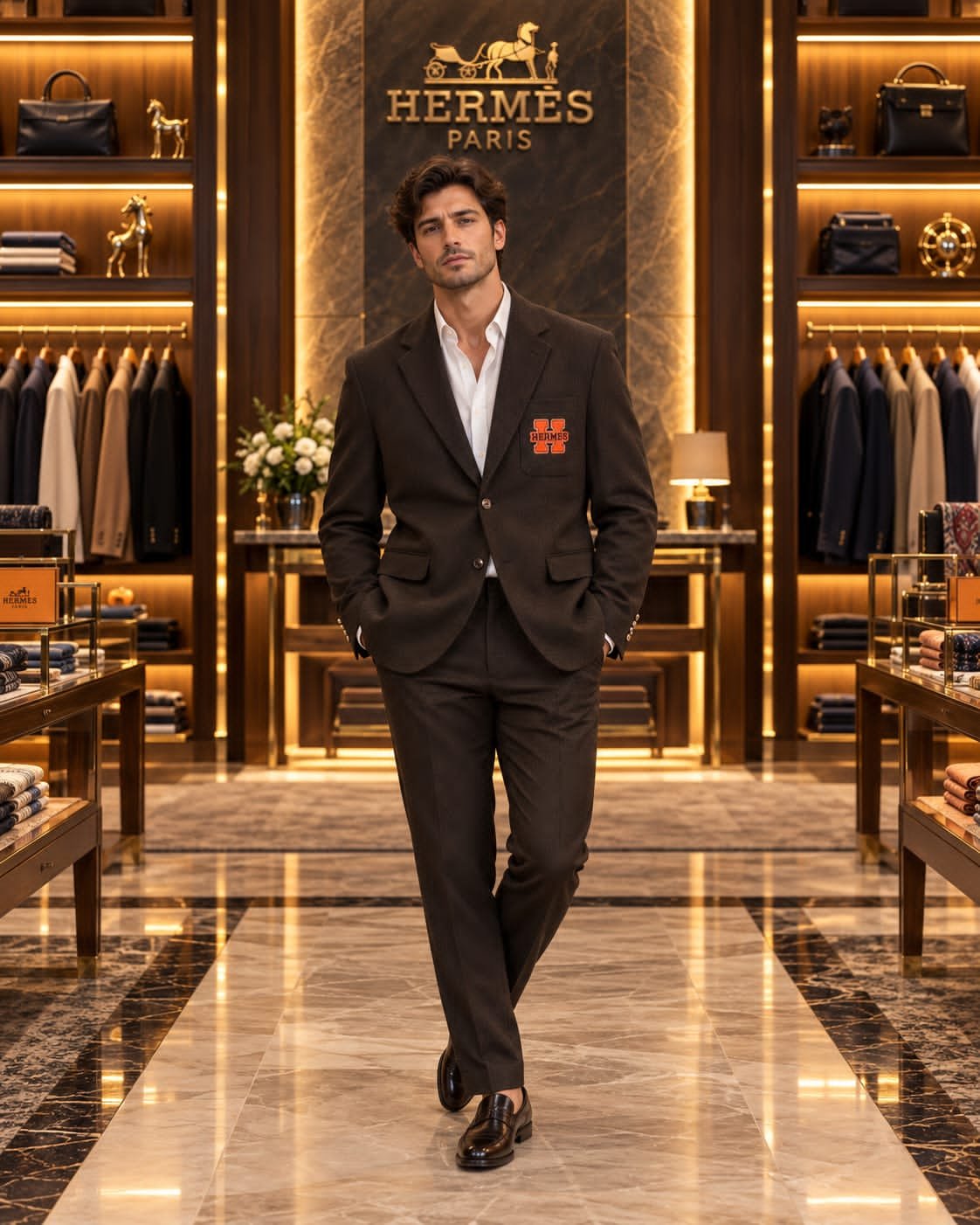 Buy Herm_ess Imported Tweed Fabric Blazers - Image 4