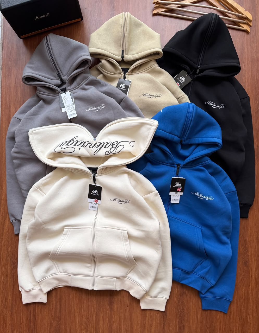 First Copy Balenciaga 400 GSM Zipper Hoodie - Image 2