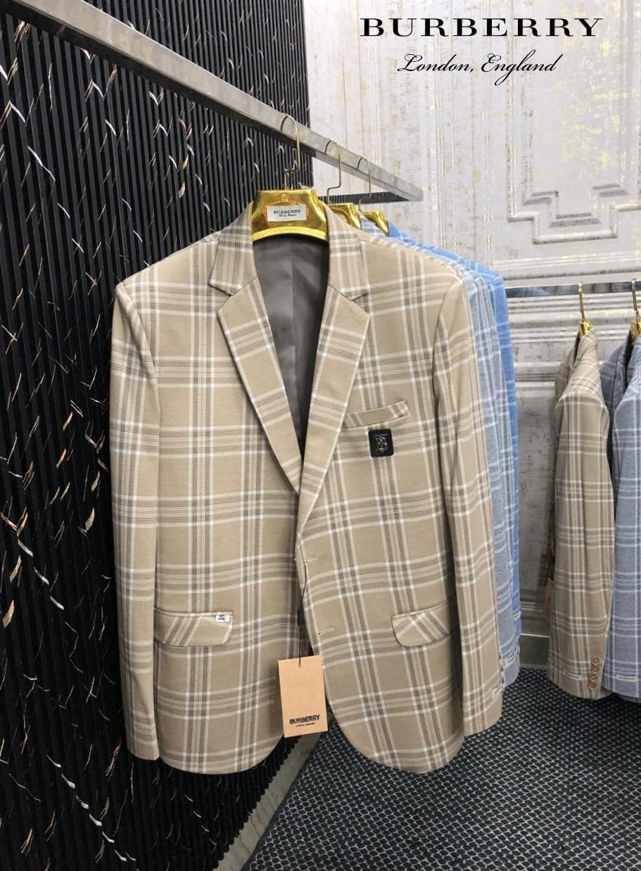 First Copy Burberry Fabric Blazers for Men - Image 2