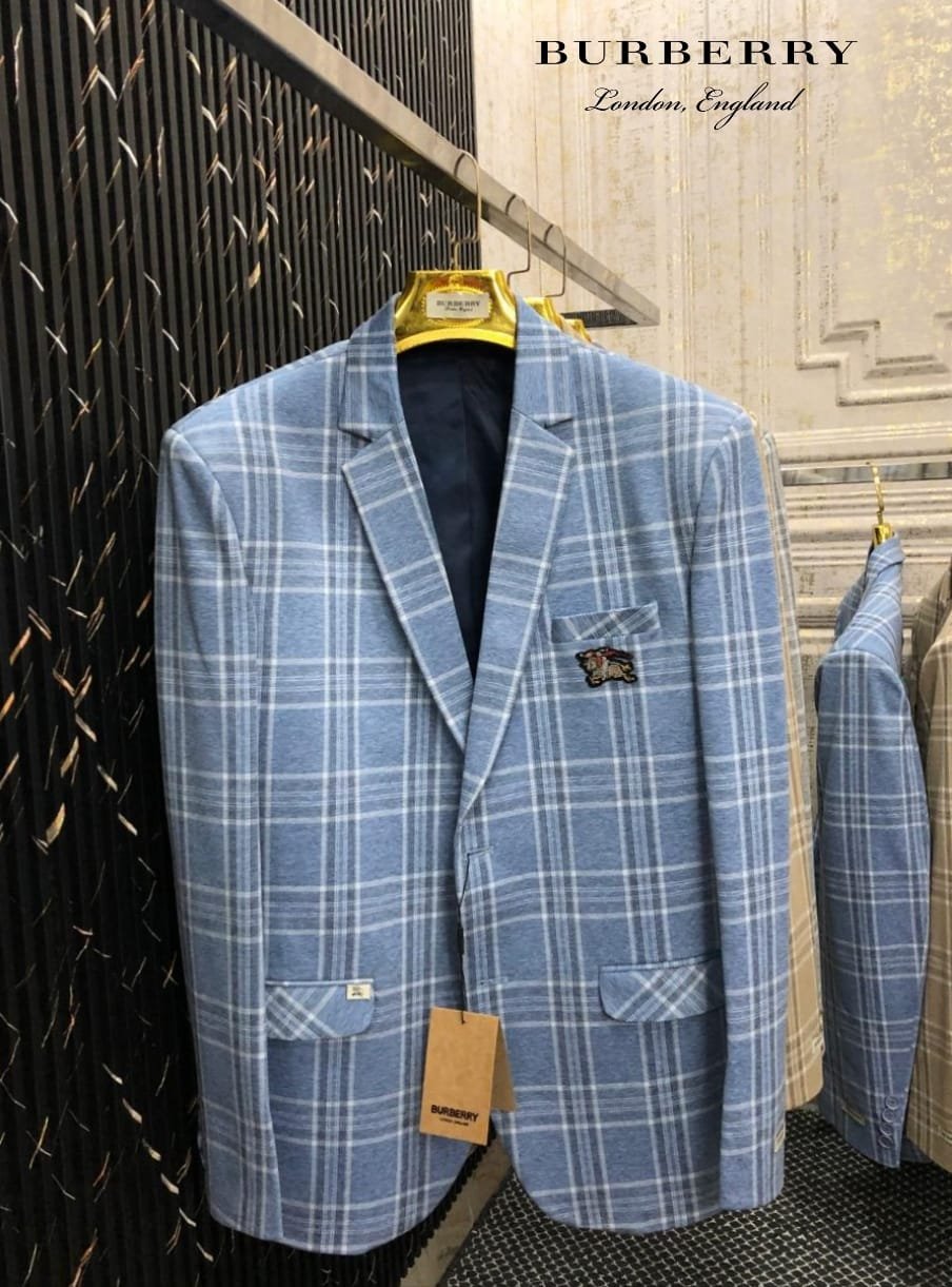 First Copy Burberry Fabric Blazers for Men - Image 3