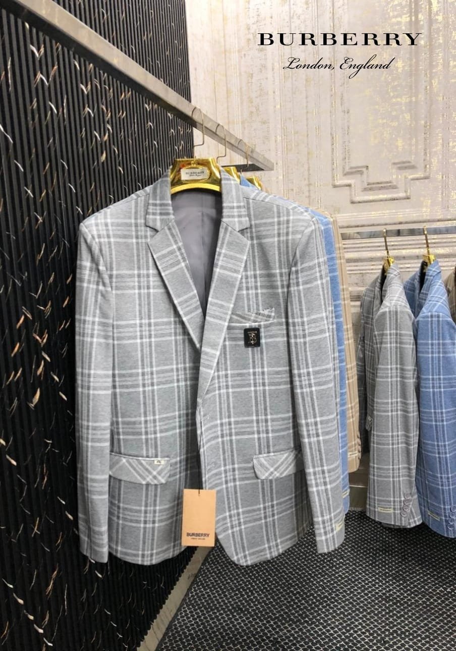 First Copy Burberry Fabric Blazers for Men - Image 4