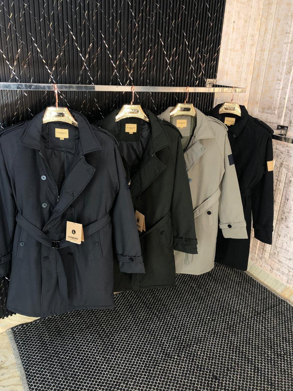 First Copy Burberry Imported Padded Overcoat