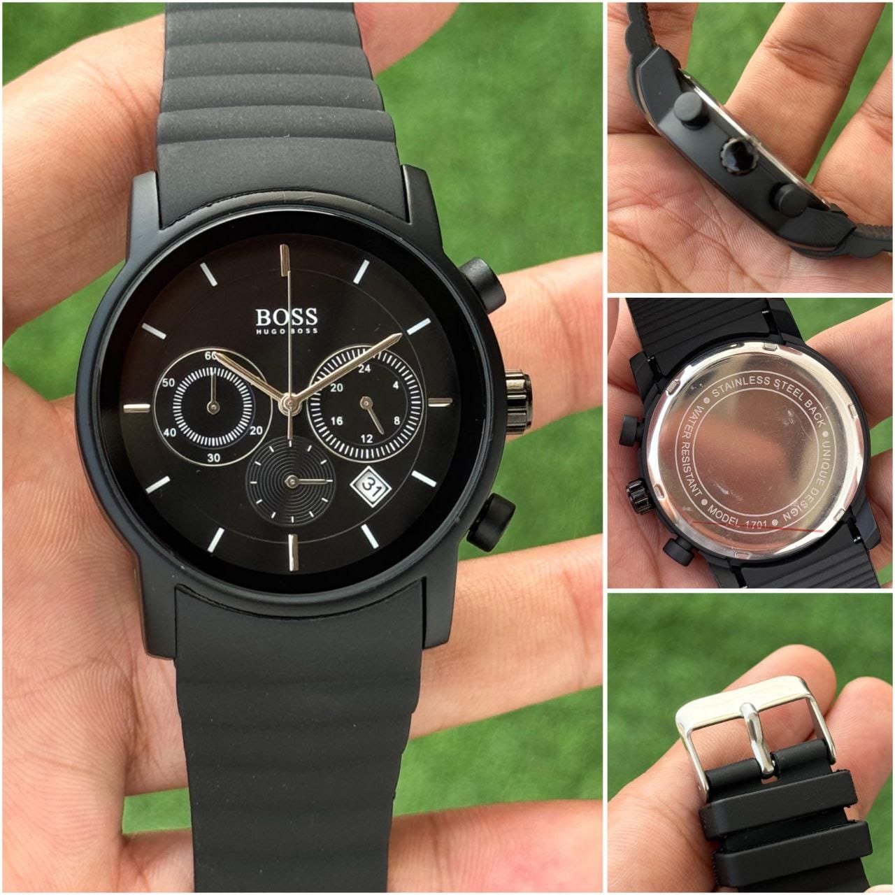 First Copy Hugo Boss Sports Chronograph All Black - Image 3