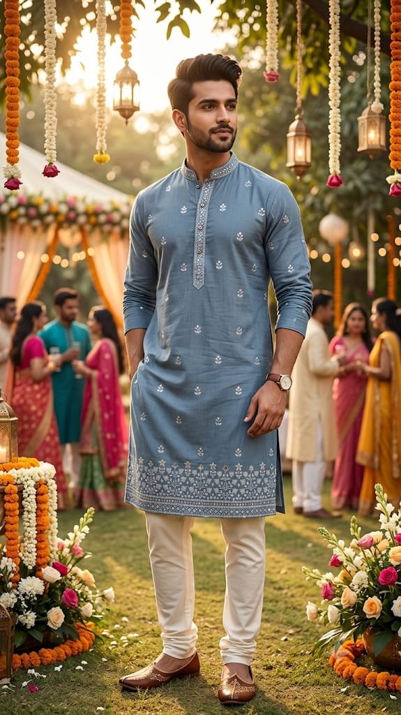 First Copy Sabyasachi Mens Luxury Kurta - Image 5