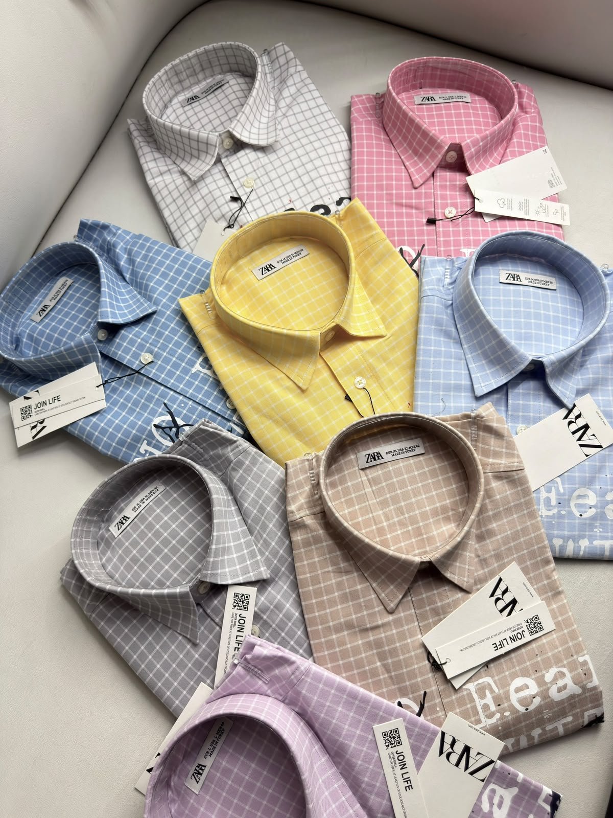 First Copy Zara Premium Boxy Fit Check Shirt - Image 2