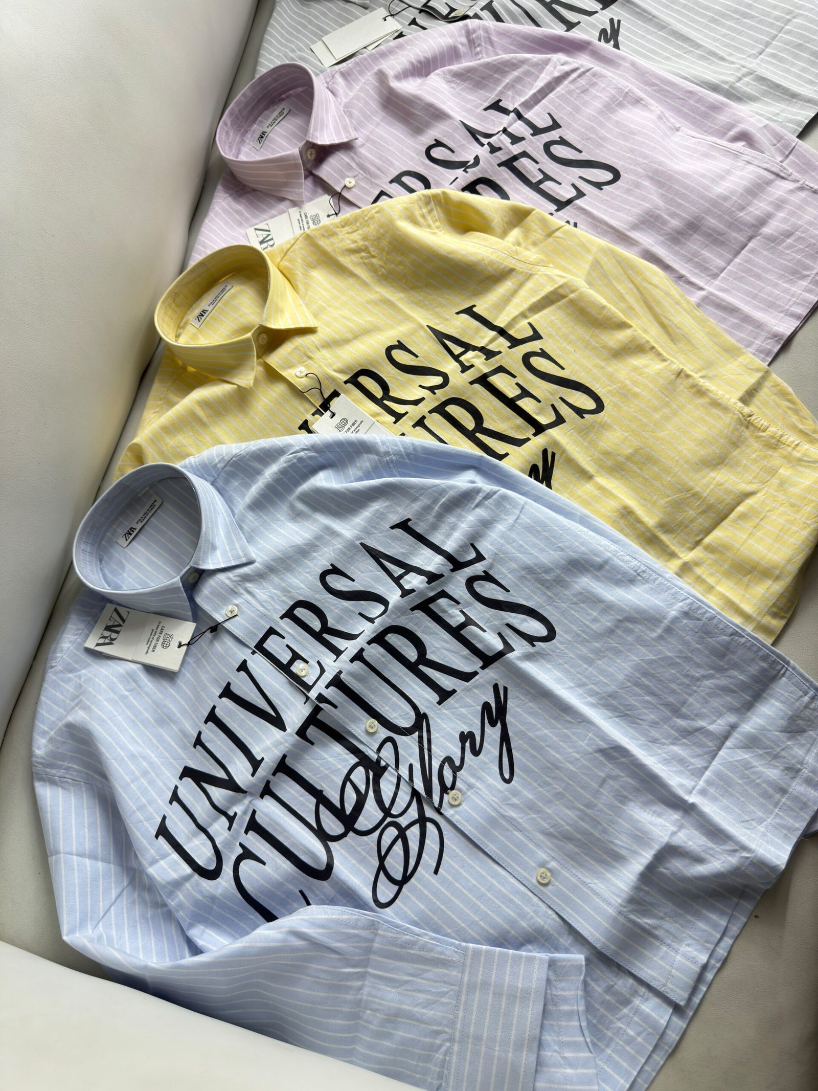 First Copy Zara Style Boxy Fit Oxford Stripe Shirt - Image 3