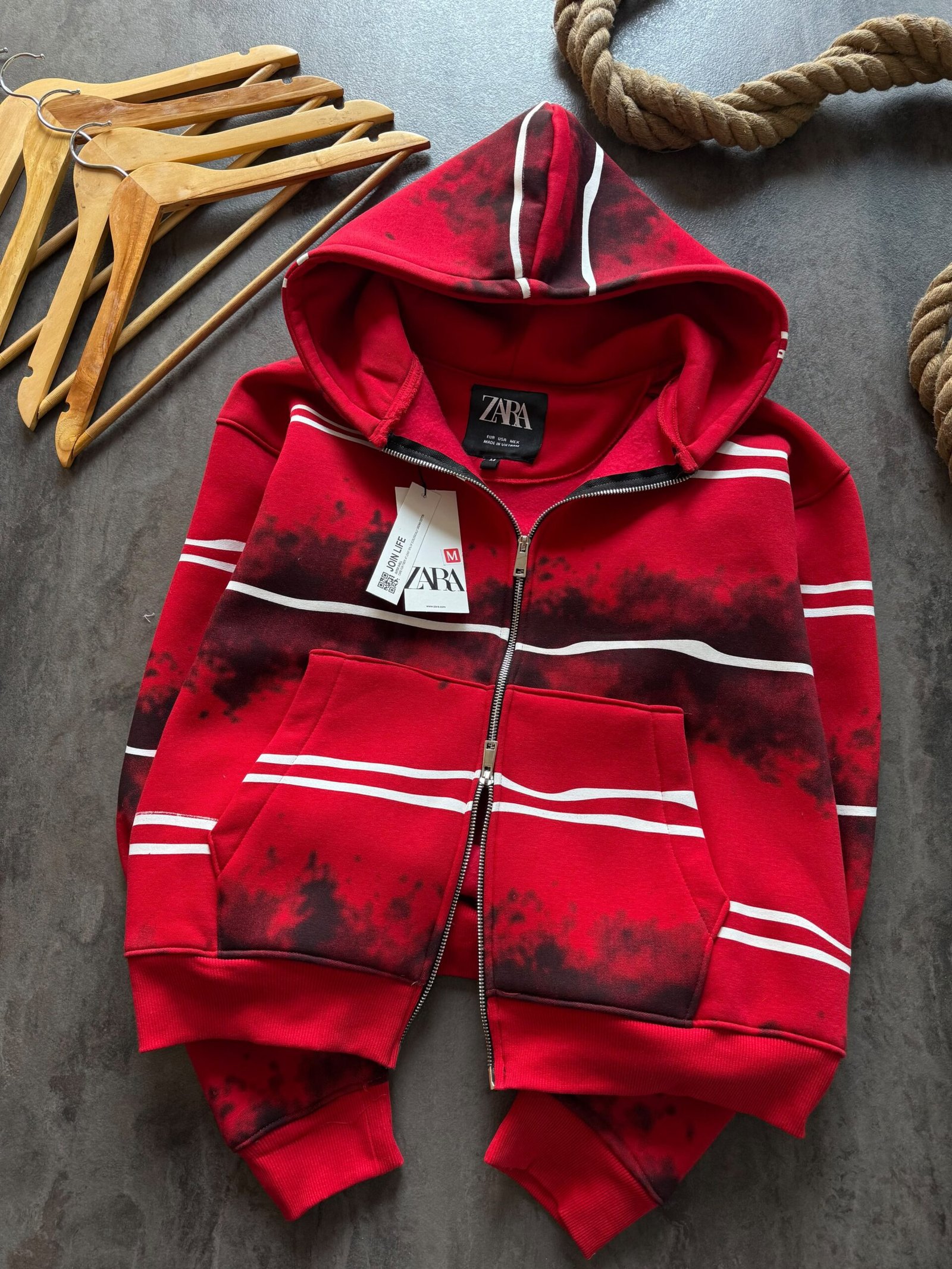 First Copy Zara Style Cotton Fleece Hoodie - Image 4